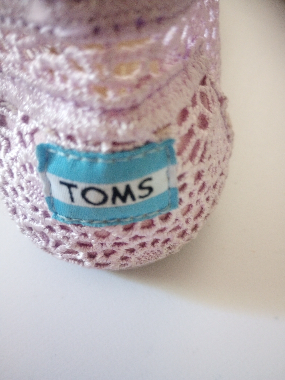 TOMS Women's Crochet Slip-On Shoes - Lime and Lavender - Picture 6 of 7
